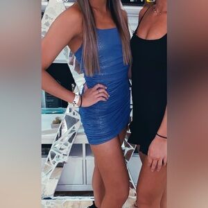 Lucy in the Sky sparkly blue bodycon